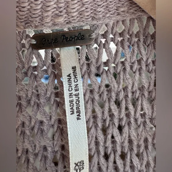 Free People Rose Knit Cardigan/Duster with pockets - Picture 4 of 4